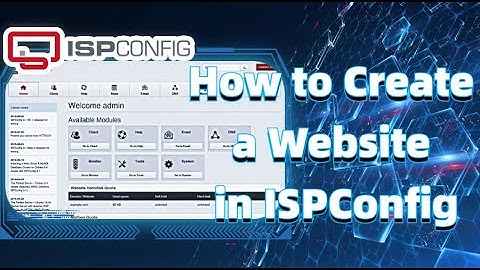How to Create a Website in ISPConfig