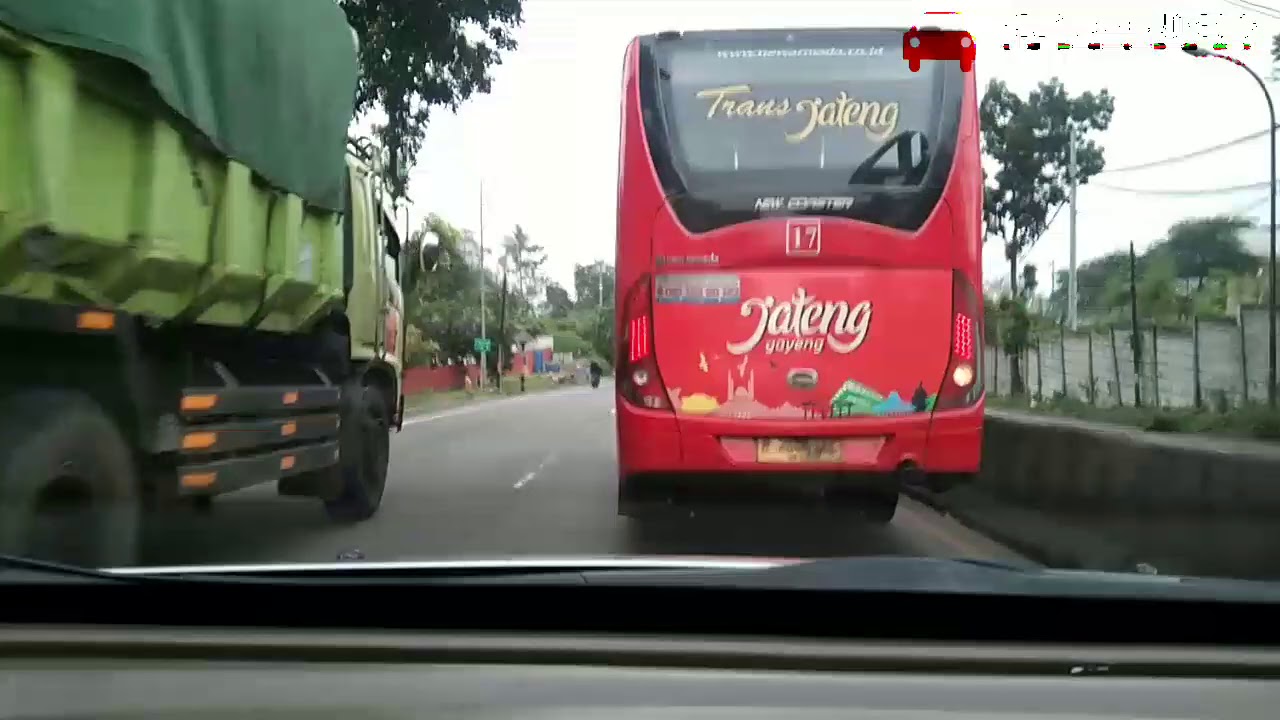 Perjalanan ke semarang hadiri acara road test safe bus di DUTA HINO