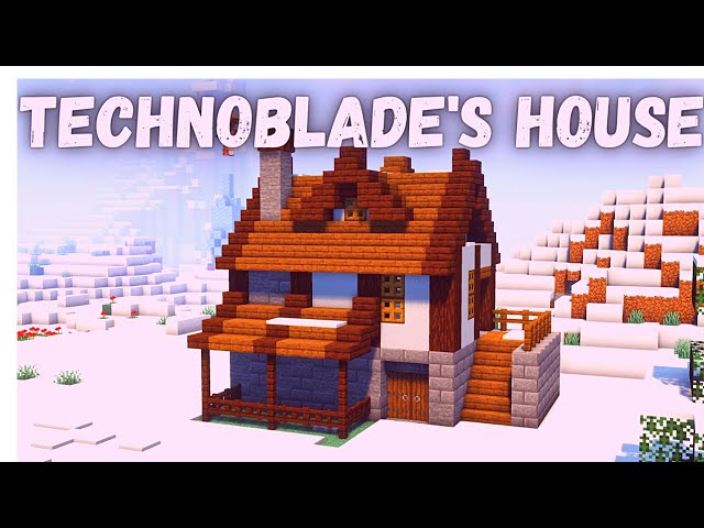 Technoblade house in Minecraft, Survival house tutorial Minecraft
