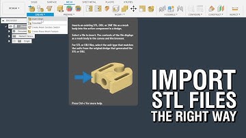 Fusion 360 How to Import STL File