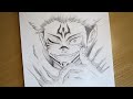 How to draw ryomen sukuna  jujutsu kaisen  step by step sketch tutorial