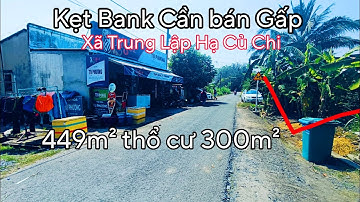 Nhà đất củ chi | giá rẻ | giới thiệu | Lô đất mặt tiền nhựa ra Nguyễn Thị Rành4l 449m² thổ cư 300m²