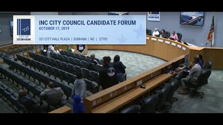 INC City Council Candidate Forum Oct 17, 2019 (with closed captions)