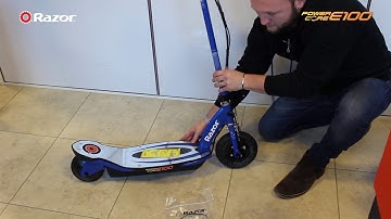 Unboxing and start up guide for Razor Power Core E100