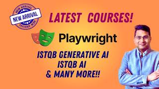 Master Playwright with AI | ISTQB Generative AI | AI | Test Manager | Automation and Many More