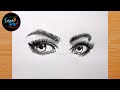 Eyes Drawing || How To Draw Eyes Step By Step || YouTube