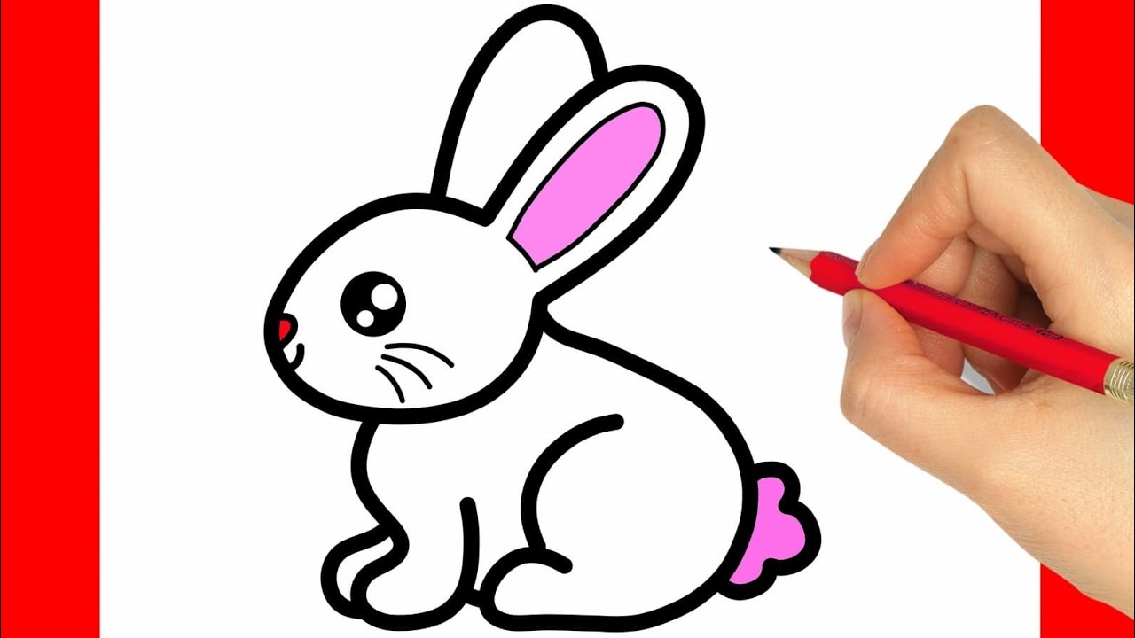 COMMENT DESSINER UN LAPIN DE PÂQUES - YouTube