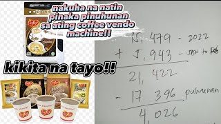 Kikita na ako sa aking Coffee Vendo!! Bawing bawi ko na puhunan!!