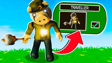 How To UNLOCK NEW TRAVELLER SKIN!. (Roblox Piggy RP Badges)