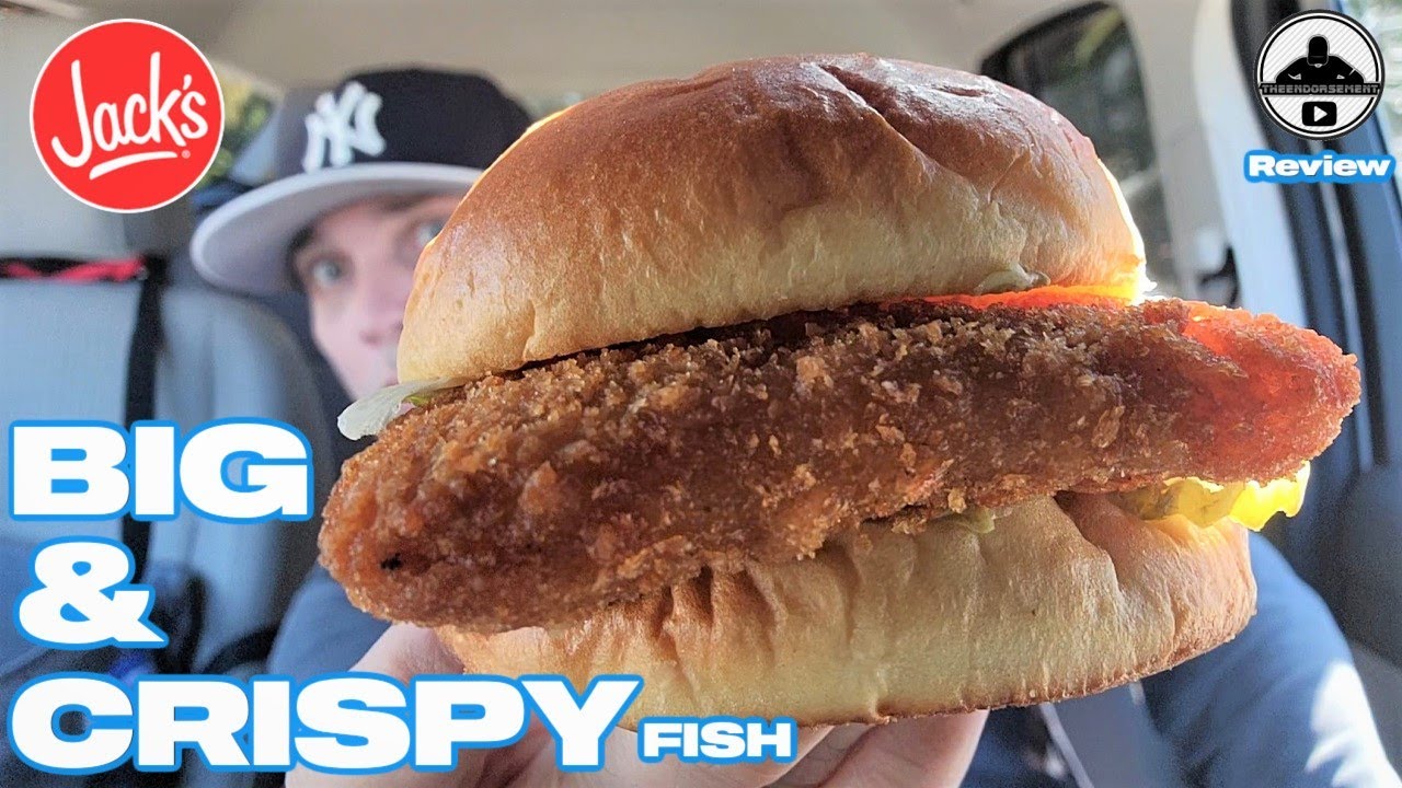 Jack's® BIG & Crispy Fish Sandwich Review! 🐟🥪 | theendorsement