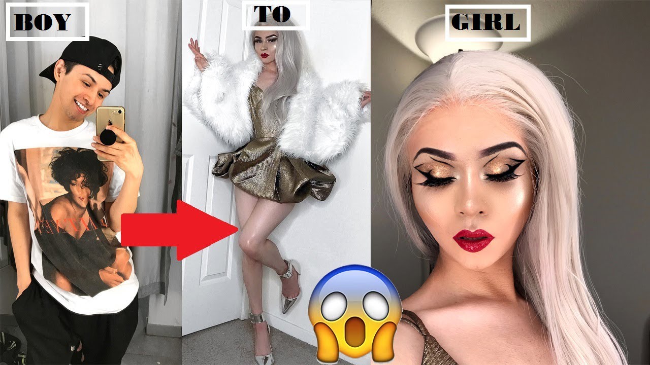 Boy To Girl Transformation Update Makeup Routine Full Body Boy To Girl Transformation Update