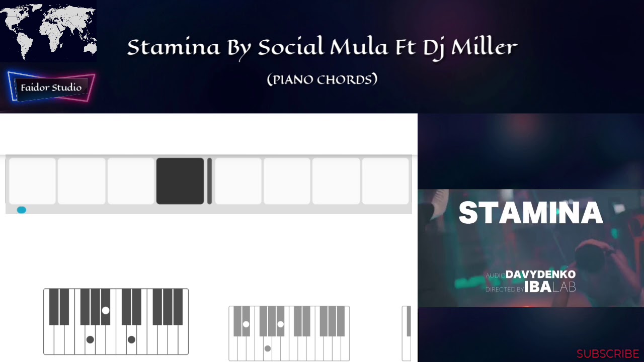 Social Mula ft DJ Miller Stamina (Piano Chords) YouTube