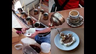 Turkish Coffee &amp; Balli yogurt with honey &amp; poppy seed