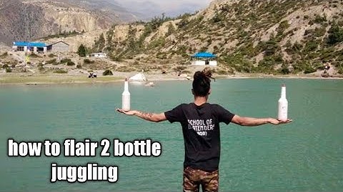 how to flair 2 bottle juggling basic || Govinda thapa ||from Nepal #bartender #govindathapafan