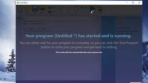 Programming - Small Basic Error Temperature