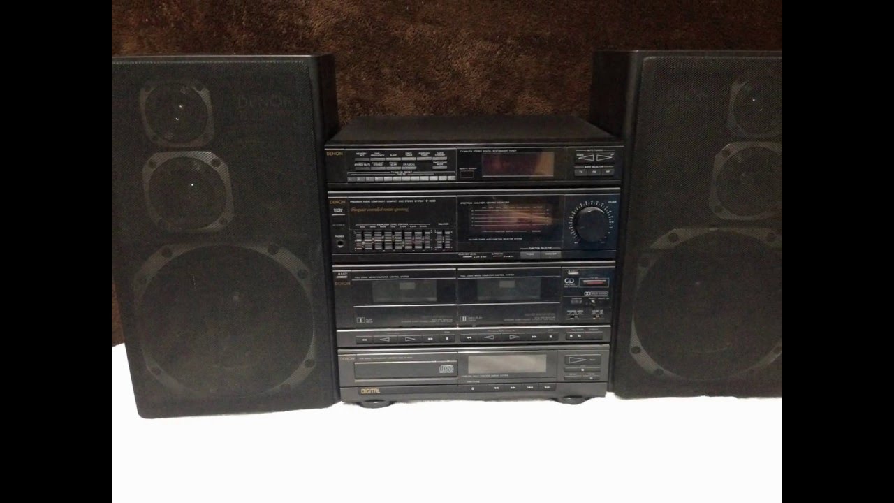 ジャンク DENON デノン システムコンポ 3WAYスピーカー D-3030 - YouTube