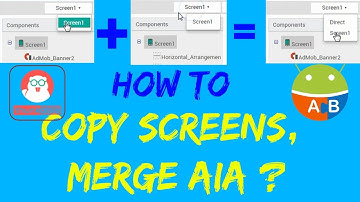 Copy Screen In Other aia || Merge 2 Or More aia || Rename Screen Etc. || Thunkable || AppyBuilder