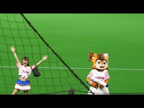 ＜2019.6.16巨人戦＞ポリーちゃんとファイターズガールによる「ローソンルーレット」タイム