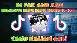 DJ POK AME AME BELALANG KUPU KUPU REMIX FULL BASS 🎵 DJ TIK TOK TERBARU 2022