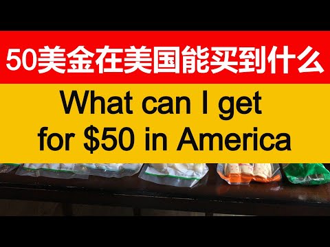 50美金在美国能买到什么？美国的真实物价 | What can I get for $50 in the USA? Real prices in America【我的美國生活】#87