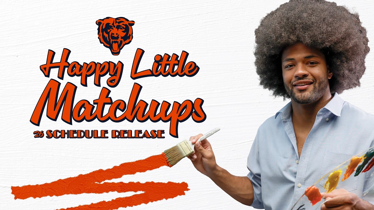 Happy little matchups 🎨 | Chicago Bears 2026 Schedule Release Happy little matchups 🎨 | Chicago Bears 2026 Schedule Release