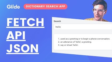 Search a Dataset in @glideapps Using the Fetch JSON Plugin #API