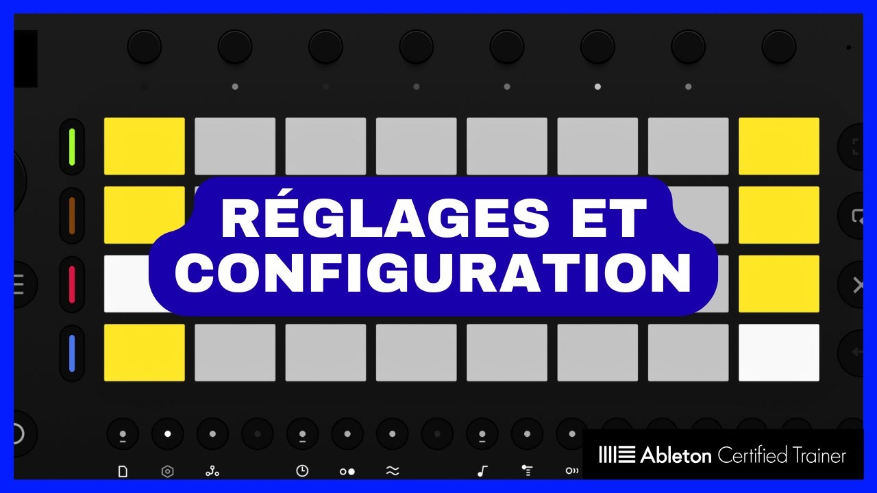 Réglages et configuration de Ableton Move