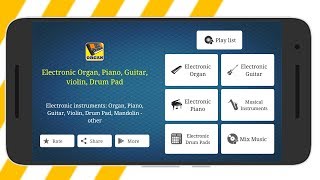 Electronic Organ, Piano, Guitar, violin, Drum Pad screenshot 2