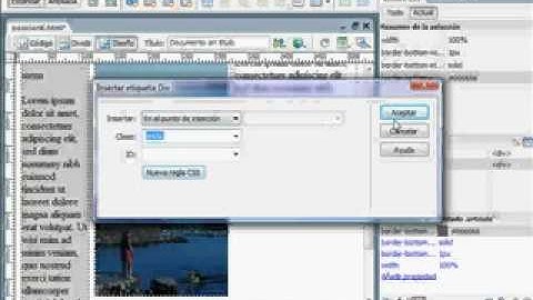 videotutoriales.es DreamWeaver cs3 - web con CCS y DIV