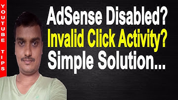 invalid click activity adsense account disabled in telugu | appeal for invalid click activity