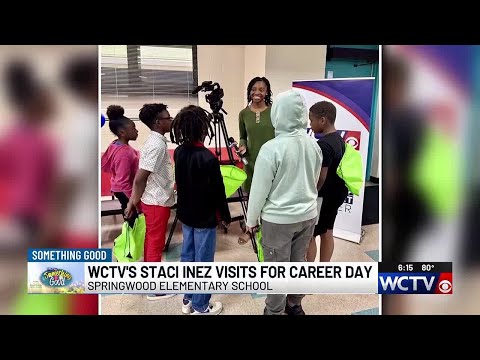 Something Good: WCTV's Staci Inez visits Springwood Elementary School's career day