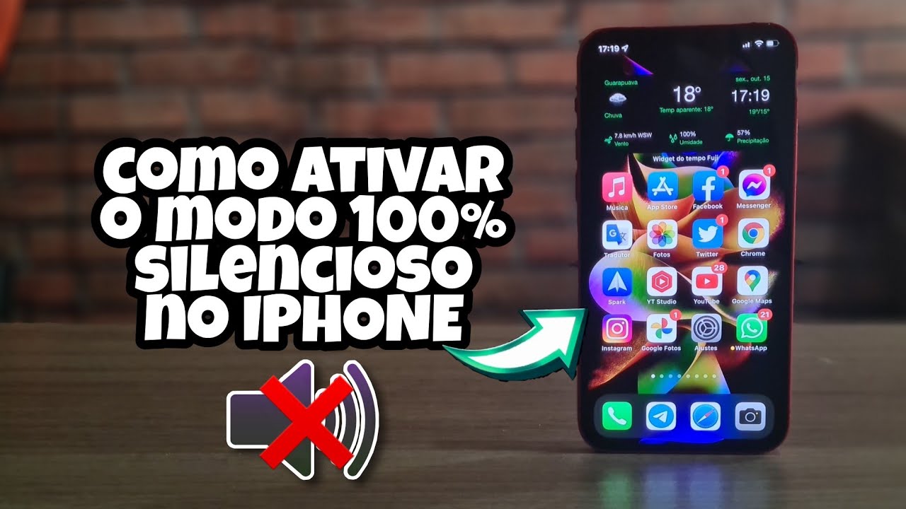 COMO ATIVAR O MODO 100% SILENCIOSO NO IPHONE | Sem som | Sem vibração ...