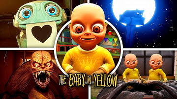 The Baby in Yellow: Crown Childcare - Full GAME (1-4 Chapters) & ALL Endings (Showcase)