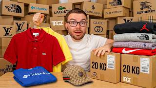 I'm opening 20 kg of parcels filled with luxury clothing! (It's incredible)