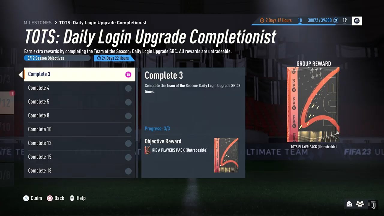 FIFA 23- Milestones Objectives (Complete 3) 1/2 