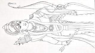 Easy Lord Shree Rama Drawing for Beginners | Lord Shree Rama Drawing Step by Step