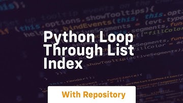 python loop through list index
