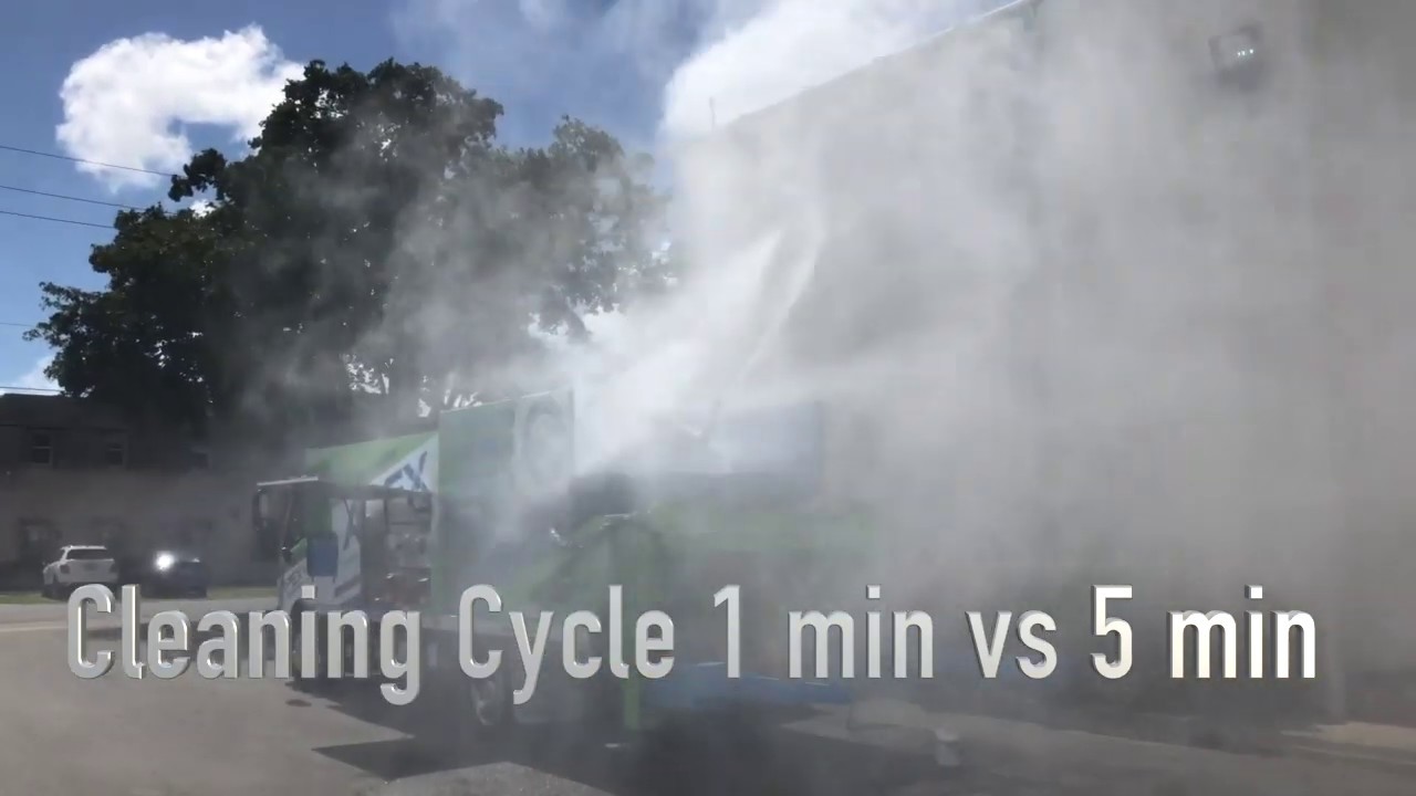 Dumpster & Trash Bin Cleaning Truck - YouTube