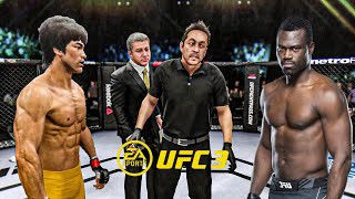 Bruce Lee vs Uriah Hall   EA Sports UFC 3   Epic Fight 🔥🐲
