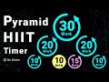 10-Minute Pyramid HIIT Timer | 10s–20s–30s–20s–10s Work, 15s Rest (No Music)