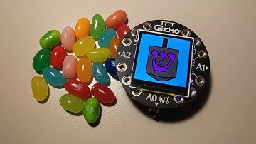 Circuit Playground Bluefruit + TFT Gizmo CYBER-DREIDEL