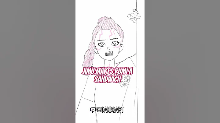 Jinu makes Rumi a sandwich #kpopdemonhunters #jinu #rumi