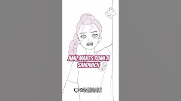 Jinu makes Rumi a sandwich #kpopdemonhunters #jinu #rumi