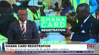 Ghana Card Registration: 10-day period set exclusively for public sector workers