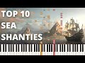 Top 10 Sea Shanties - Piano Medley (Tutorial)