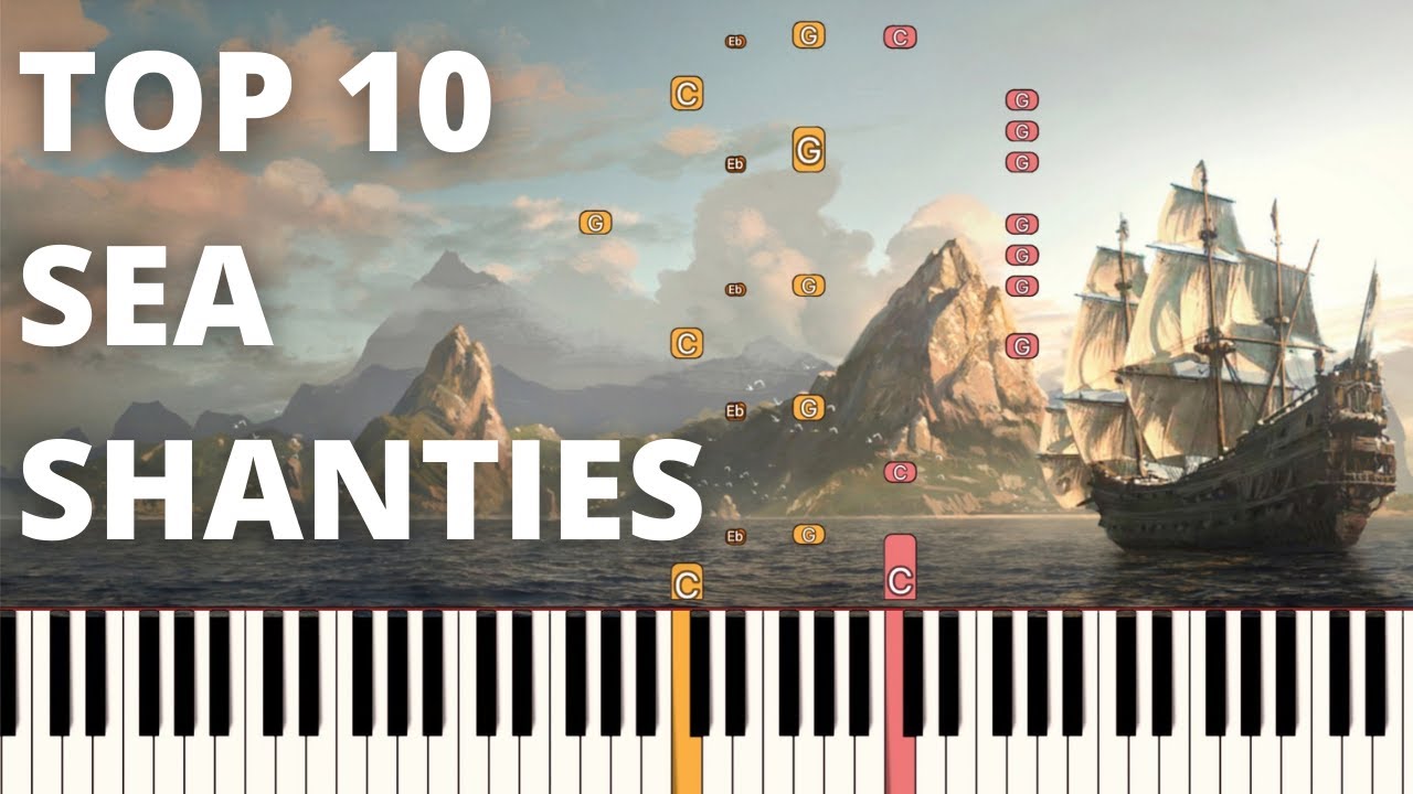 Top 29 Sea Shanties - Piano Medley (Tutorial)