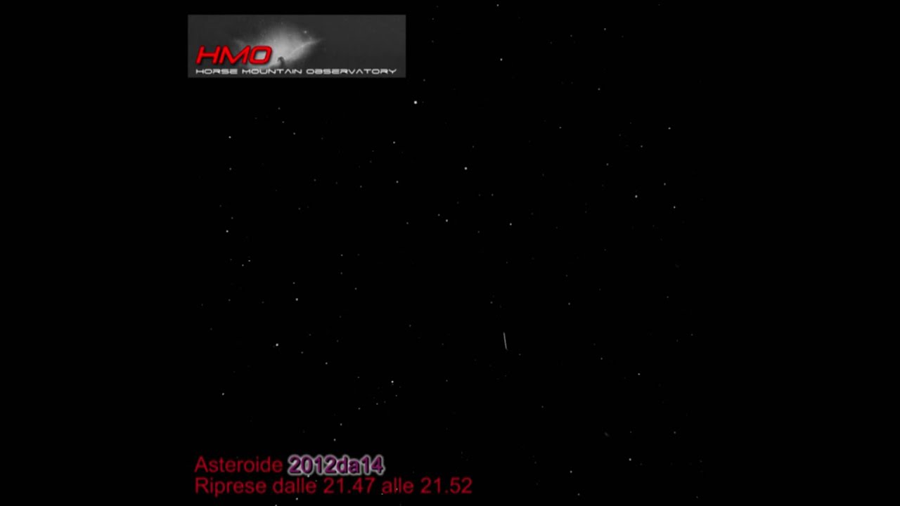 Asteroide 2012DA14 15/02/2012 21.47 - 21.52