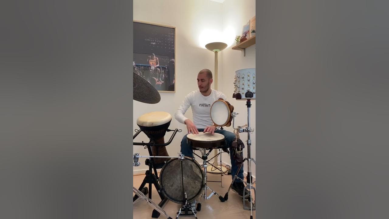 Zina Babylone on darbouka, riq, and frame drum. YouTube