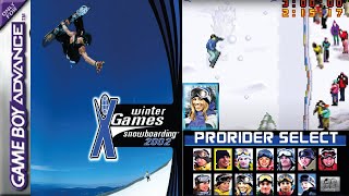 ESPN Winter X-Games Snowboarding 2002 GBA - C&M Playthrough