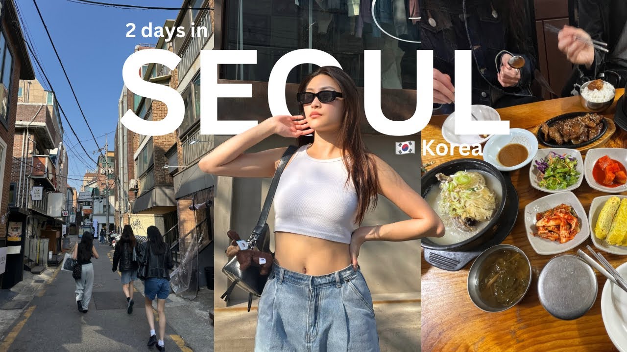 2 days in SEOUL 🇰🇷₊˚ᰔ | skin clinic, itaewon, shopping, food market, namsan, han river, kpop group